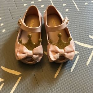 Mini Melissa Pink Princess Toddler Shoes